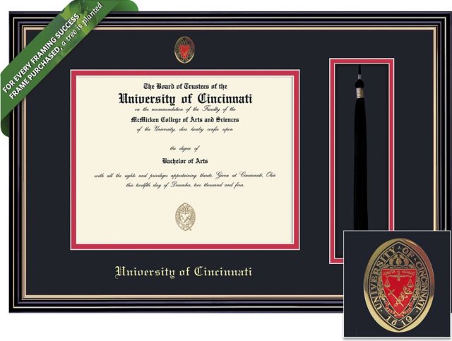 University of Cincinnati 8.5'' x 11'' Prestige Diploma Frame