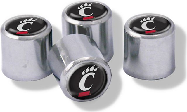 University of Cincinnati 4-Pack Valve Stem Caps