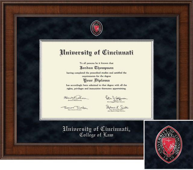 Church Hill Classics Presidential Diploma Frame. Law. - ONLINE ONLY