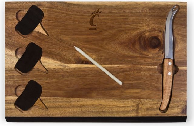 University of Cincinnati Cheese Cutting Board & Tools Set - ONLINE ONLY