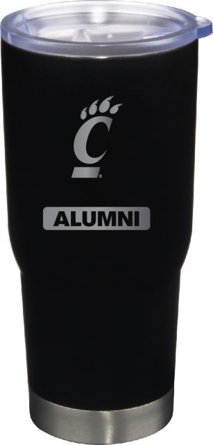 22 oz Matte Black Stainless Steel Tumbler Alumni