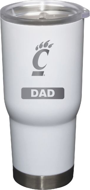 22 oz White Stainless Steel Tumbler Dad