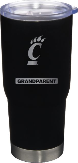 22 oz Matte Black Stainless Steel Tumbler Grandparent