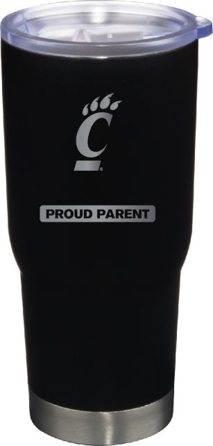 22 oz Matte Black Stainless Steel Tumbler Proud Parent