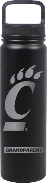 24 oz Matte Black Stainless Steel Water Bottle Grandparent