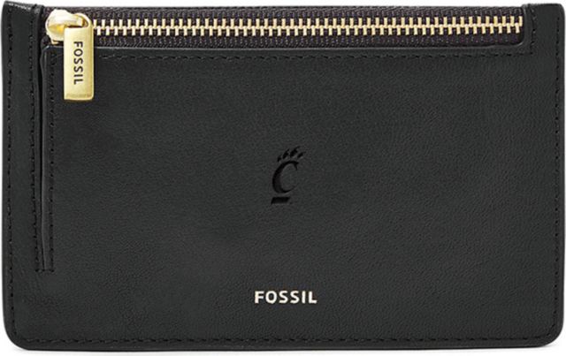Fossil Leather Logan Card Case - Black - ONLINE ONLY