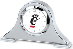 CSI Silver Napoleon Desk Clock With Colored Medallion - ONLINE ONLY