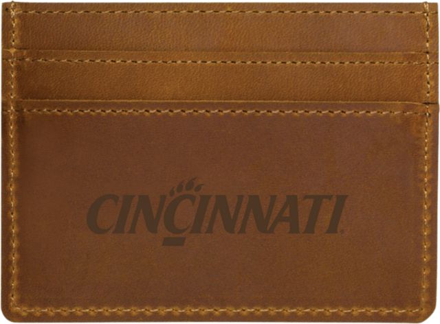 LEATHER CARD HOLDE/BROWN/1SIZ/