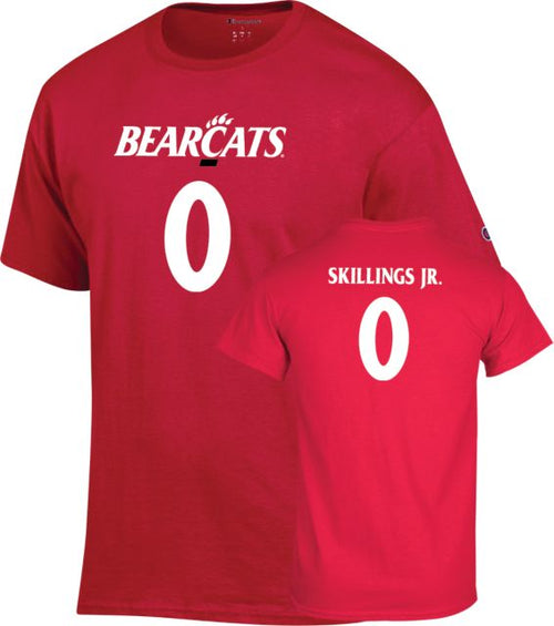 University of Cincinnati Men's Basketball T-Shirt Daniel Skillings Jr. - 0 - ONLINE ONLY