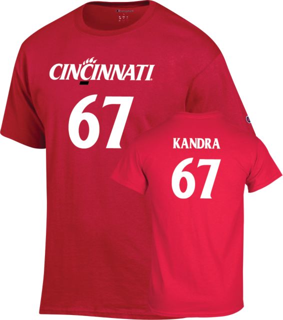 University of Cincinnati Football T-Shirt Luke Kandra - 67 - ONLINE ONLY
