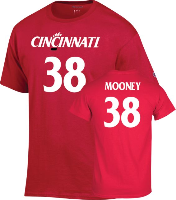 University of Cincinnati Football T-Shirt Nijal Mooney - 38 - ONLINE ONLY