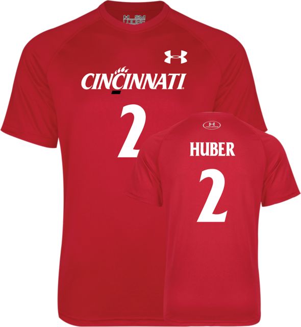Cincinnati Football Tech Tee Huber - 2 - ONLINE ONLY