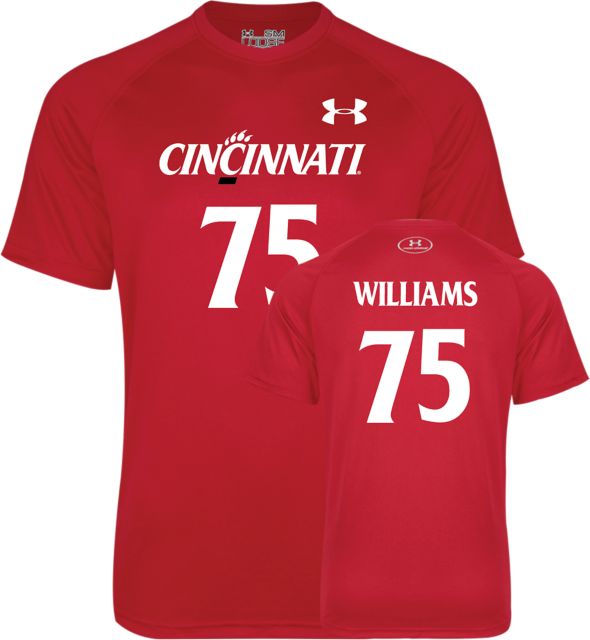 Cincinnati Football Tech Tee Williams - 75 - ONLINE ONLY
