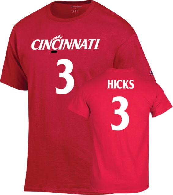 Cincinnati Football T Shirt Hicks - 3 - ONLINE ONLY