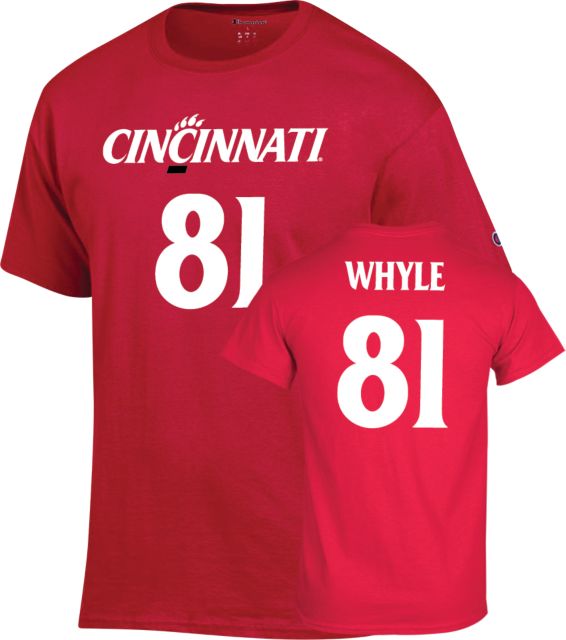 Cincinnati Football T Shirt Whyle - 81 - ONLINE ONLY
