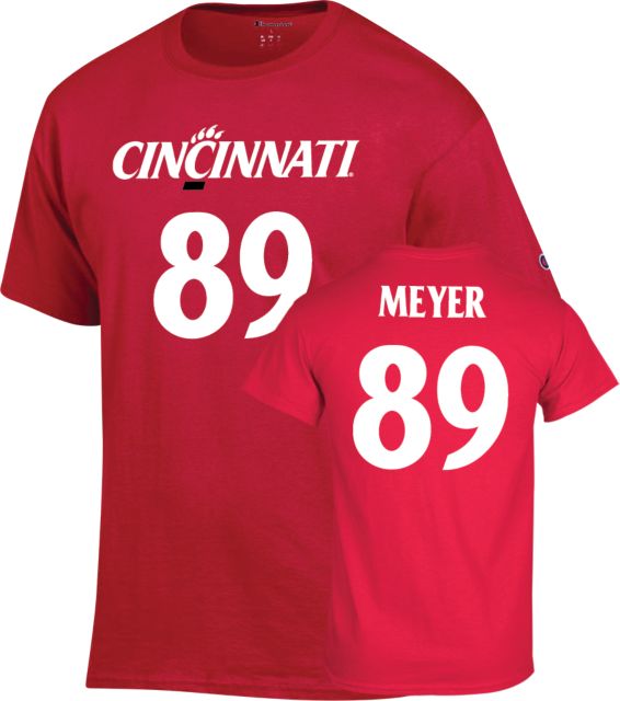 Cincinnati Football T Shirt Meyer - 89 - ONLINE ONLY