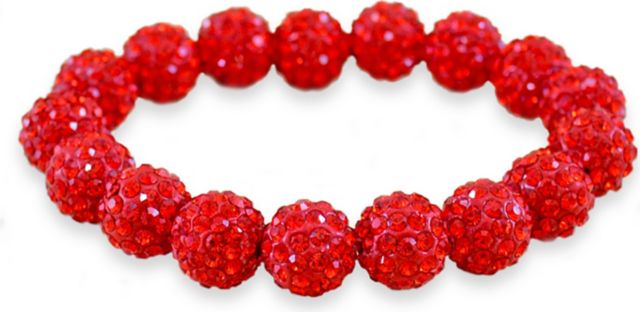 University of Cincinnati Rhinestone Bead Bracelet
