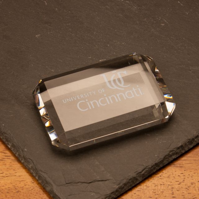 University of Cincinnati Rectangular Paperweight