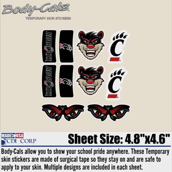 University of Cincinnati Bearcats Body Decal