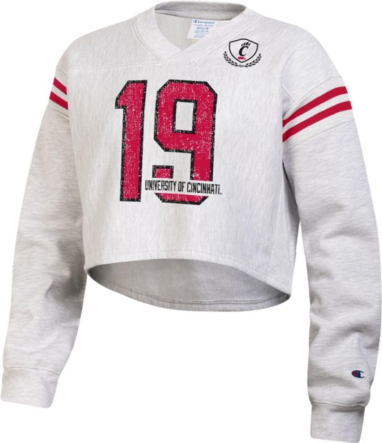University of Cincinnati Women's Crop Crewneck Sweatshirt