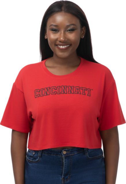 University of Cincinnati Women's Boxy Crop Short Sleeve T-Shirt