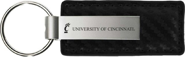 University of Cincinnati Leather Keytag