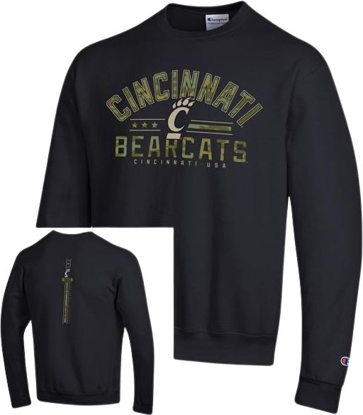 University of Cincinnati Bearcats Military Appreciation Crewneck Sweatshirt