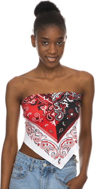 University of Cincinnati Women's Paisley Tie Back Top