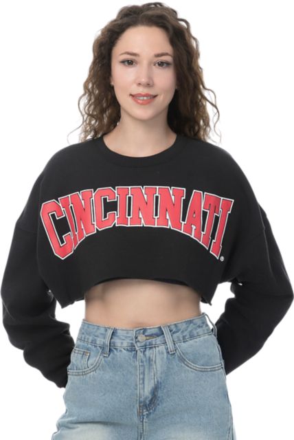 University of Cincinnati Women's Crop Crewneck Sweatshirt