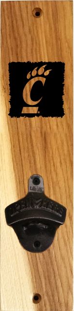 University of Cincinnati Wallmount Bottle Opener