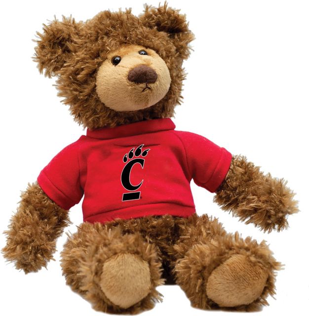 University of Cincinnati 12'' Plush Frankie Bear - ONLINE ONLY