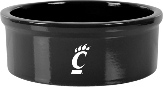 University of Cincinnati 7'' Black Pet Bowl - ONLINE ONLY