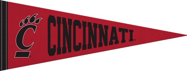 University of Cincinnati 9X24 Full Color Pennant