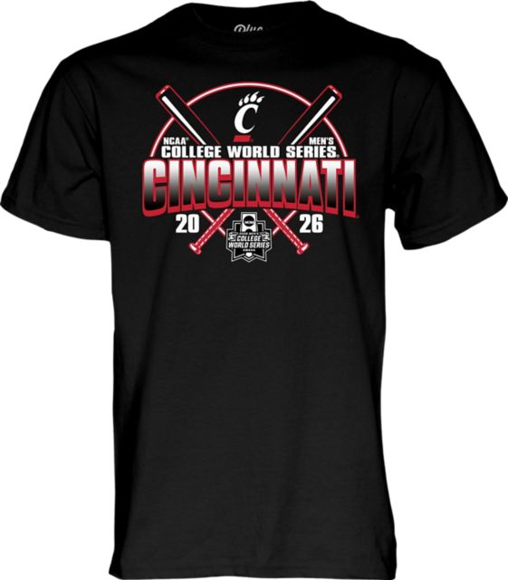 University of Cincinnati Baseball 2026 College World Series Short Sleeve T-Shirt