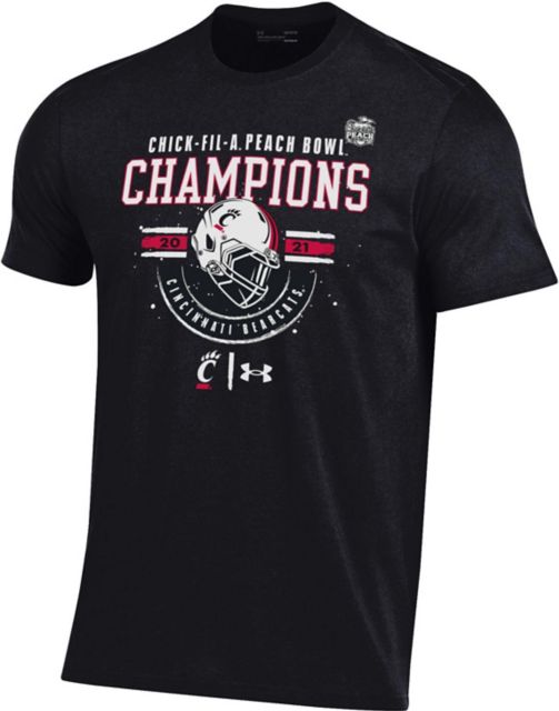 University of Cincinnati Football 2021 Peach Bowl Champions T-Shirt