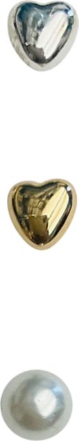 EAR TRIO PEARL STUDHEARTS