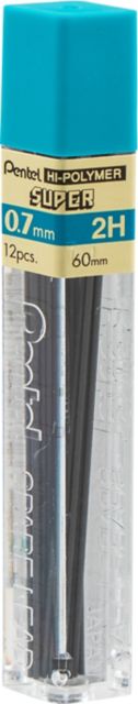 LEAD MECHANICAL PENCIL .7MM 2H 12-TUBE