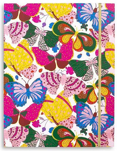 FILE FOLDER BERRY BUTTERFLY WH