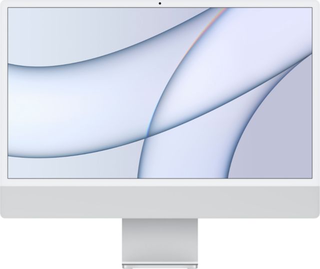 24-inch iMac with Retina 4.5K display: Apple M1 chip with 8-core CPU and 8-core GPU, 256GB - Silver