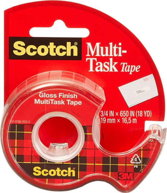 TAPE MULTI-TASK CRYSTAL CLEAR 3/4 X 18 YARD