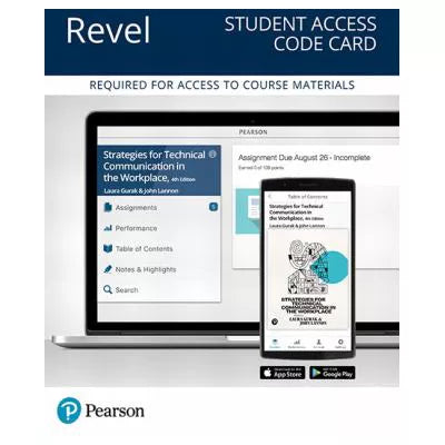 Revel Access Code for Strategies for Technical Communication in the Workplace