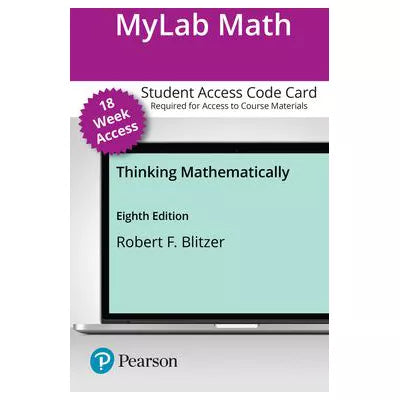 MyLab Math with Pearson eText Access Code for Thinking Mathematically