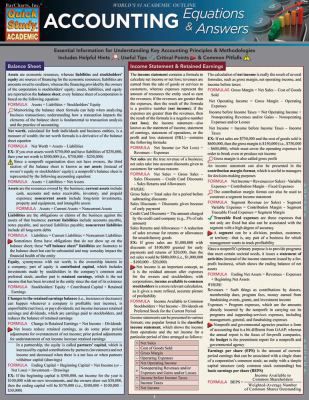 ACCOUNTING EQUATIONS AND ANSWE