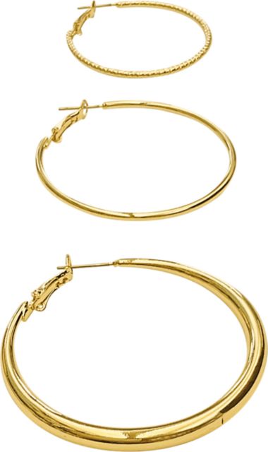 EAR TRIO SMALL HOOPS GOLD